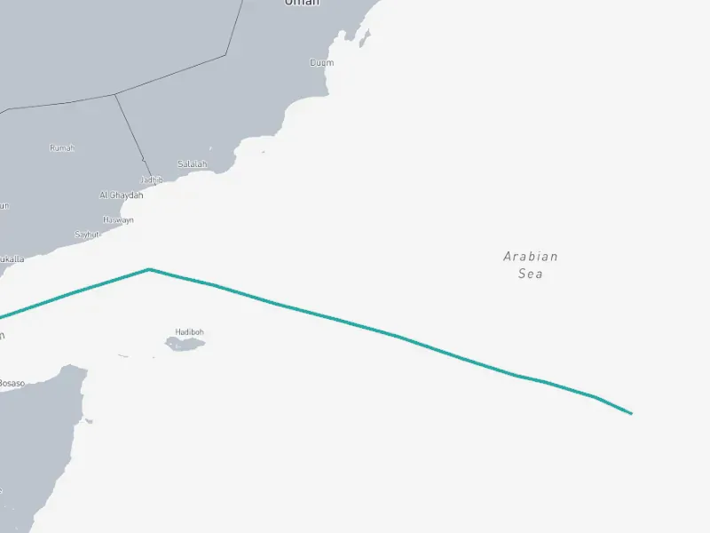 Forklift import route map