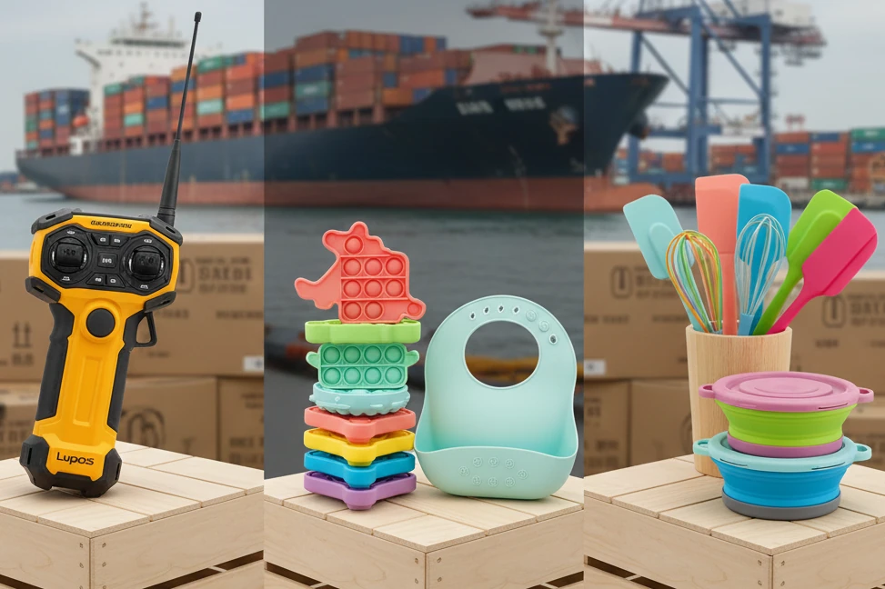 Çin’den oyuncak, endüstriyel ürün ve mutfak eşyalarının çok tedarikçili konsolide ithalat sevkiyatı